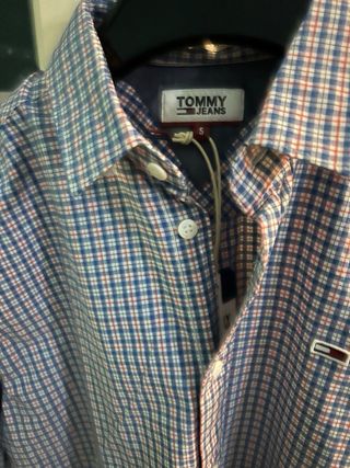 Camisa Tommy Hilfiger cuadros Talla S PVP 75€