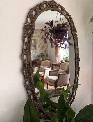 ESPEJO BRONCE VINTAGE.