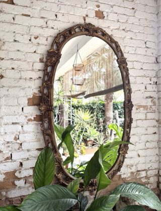 ESPEJO BRONCE VINTAGE.