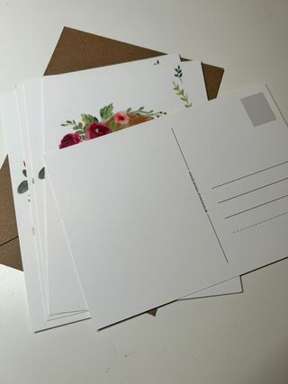 Lotto 5 cartoline biglietti pasquali nuovi