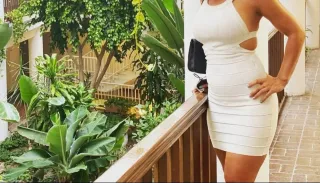 Vestido bandage blanco