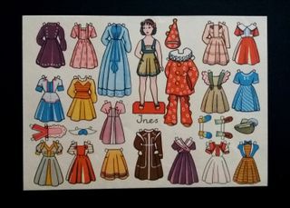 Lámina MUÑECAS RECORTABLES FLORITA