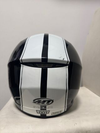Casco Integral Moto MT Imola Negro/Blanco
