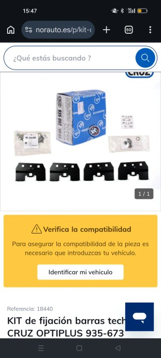 Baca y cofre para coche marca Norauto Bermude 300