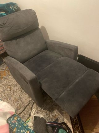 Sofá Reclinable Gris Sion