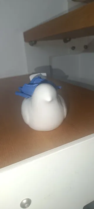 Portacandele Uccellino Ceramica Blu