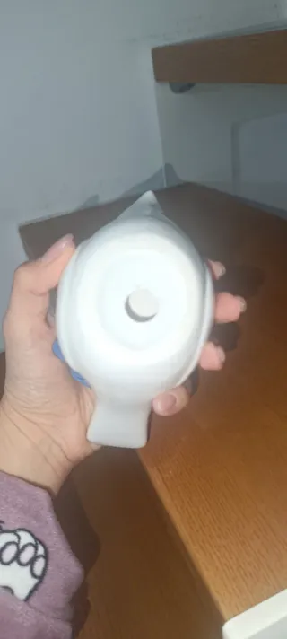 Portacandele Uccellino Ceramica Blu