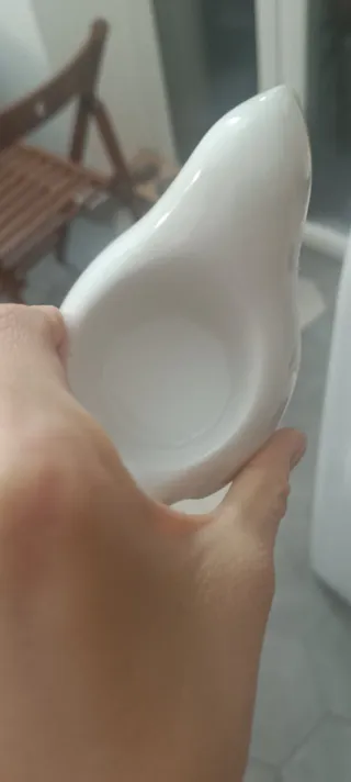 Portacandele Uccellino Ceramica Blu