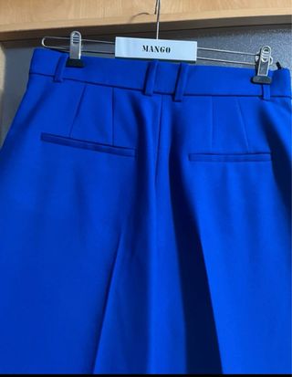 Pantalón ancho Zara azul