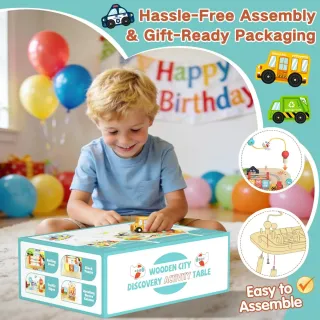 Mesa Actividades Montessori Madera Niños