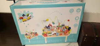 Mesa Actividades Montessori Madera Niños