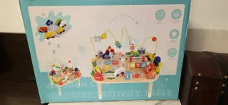 Mesa Actividades Montessori Madera Niños