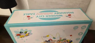 Mesa Actividades Montessori Madera Niños