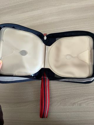 Custodia Onyx y2k porta CD, rossa e blu