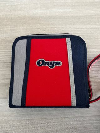 Custodia Onyx y2k porta CD, rossa e blu