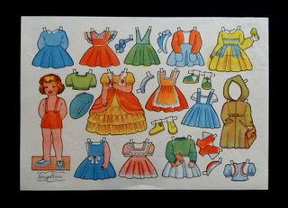 Fogli ritagliabili BAMBOLE FLORITA