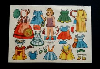 Fogli ritagliabili BAMBOLE FLORITA