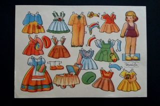 Fogli ritagliabili BAMBOLE FLORITA