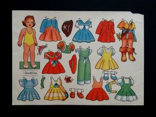 Fogli ritagliabili BAMBOLE FLORITA