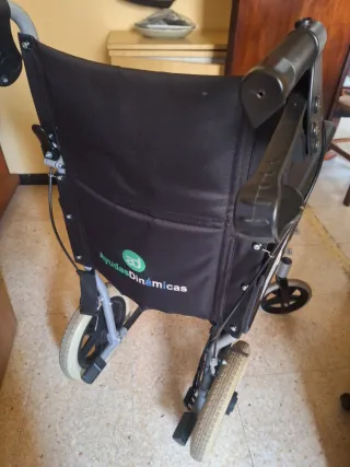 Silla de ruedas , aluminio.  Reducida, ancho 48 cm