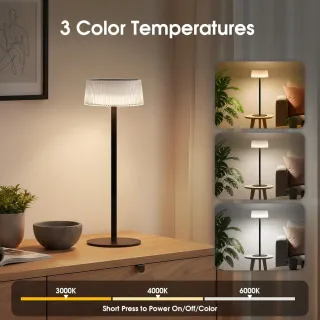 Lámpara LED Inalámbrica Mesa 2 Piezas