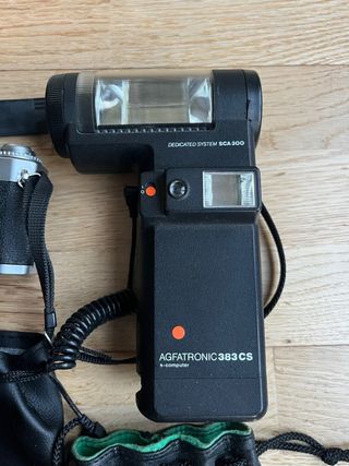 Canon AV1 Cámara Analógica +Objetivos y Accesorios