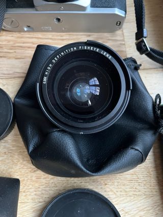 Canon AV1 Cámara Analógica +Objetivos y Accesorios