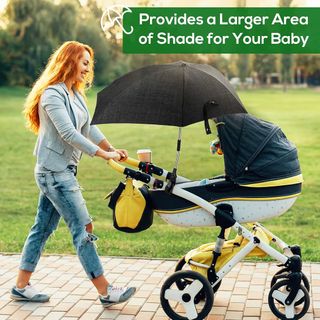 Sombrilla Universal Carrito Bebé Negra