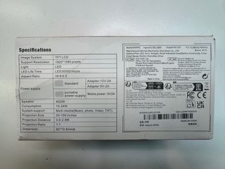 Proyector Mini Rotundit Wi-Fi Ready Blanco