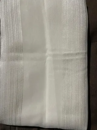 Cortina blanca .translùcidas.sin usar