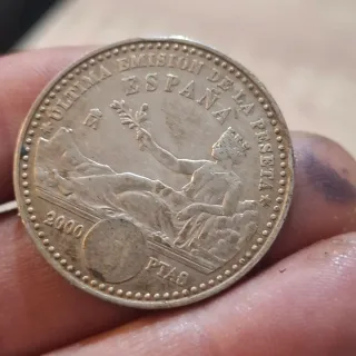 Lote de 4 monedas de plata