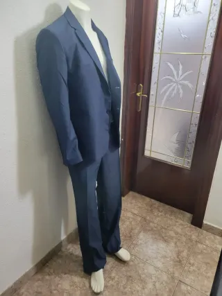 Traje y Pantalón Azul Hombre