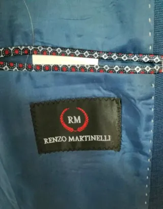 Traje y Pantalón Azul Hombre