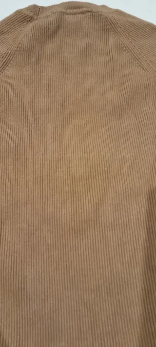 Jersey Zara camel botones dorados