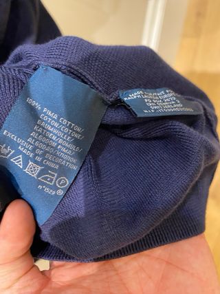 Polo Ralph Lauren Suéter Pima Algodón Azul XL