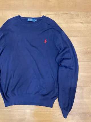 Polo Ralph Lauren Suéter Pima Algodón Azul XL