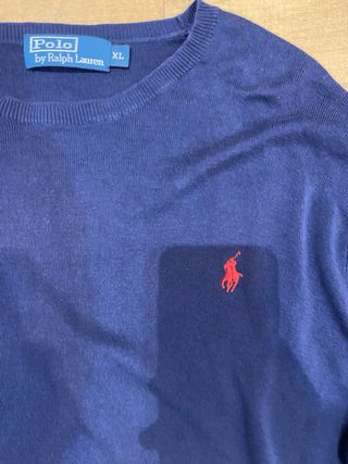 Polo Ralph Lauren Suéter Pima Algodón Azul XL