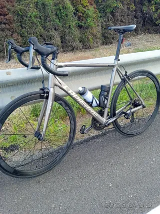 Bicicleta de carretera gris Marca,l'apierre.