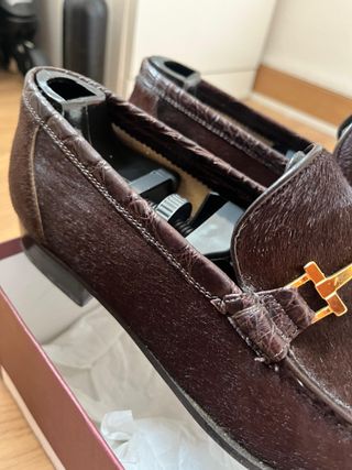 Mocasines Werner Scherer Piel de Potro y Cocodrilo