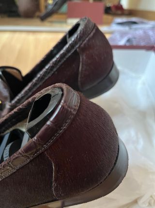 Mocasines Werner Scherer Piel de Potro y Cocodrilo