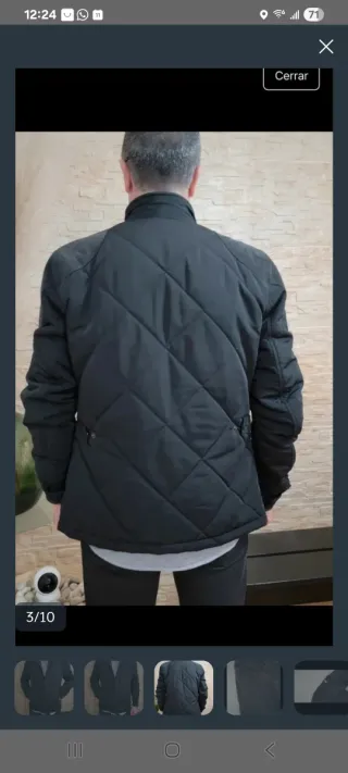 Chaqueta acolchada Matchless negra