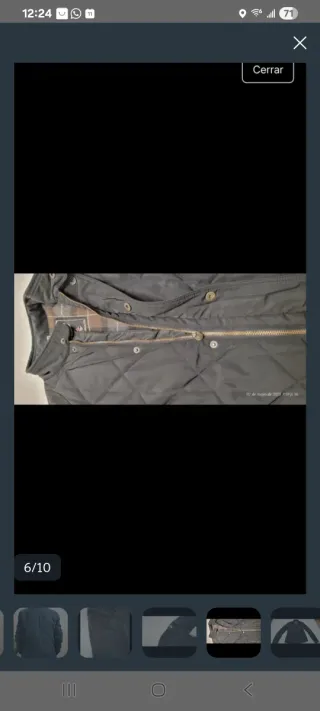 Chaqueta acolchada Matchless negra