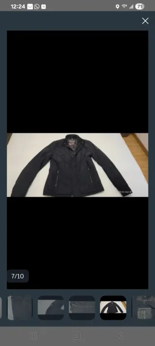 Chaqueta acolchada Matchless negra