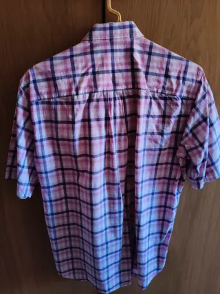 Camisa Burberry Manga Corta Rosa y Morada