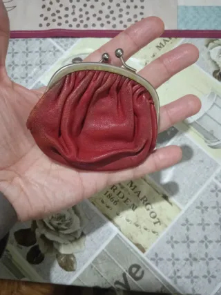 Portamonete donna rosso vintage