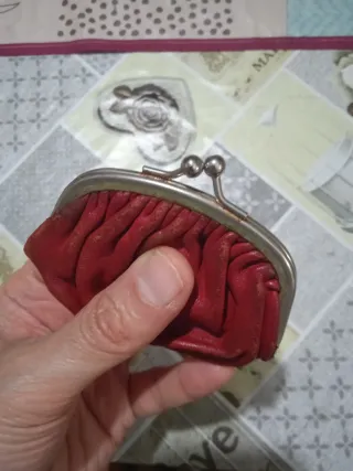 Portamonete donna rosso vintage