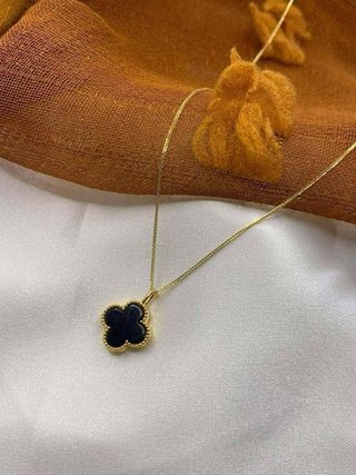 Collar 18k Oro Corazón y Bolas