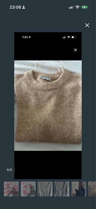 Jersey beige talla M