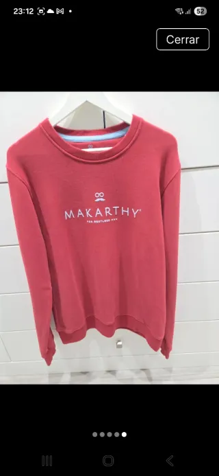 Sudadera Makarthy Roja Talla L