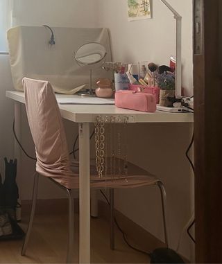 Mesa IKEA Linnmon/Adils Blanca